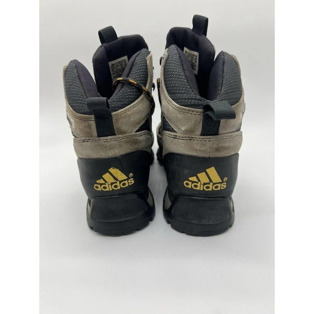 Vintage Adidas Boots Mens Size 8.5 Gray Suede SympaTex Snow Hiking Winter